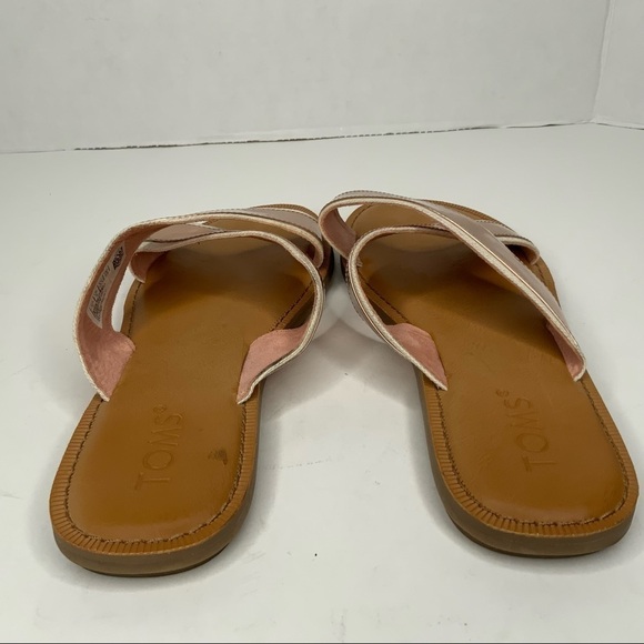 Toms Women's Rose Gold and Tan Sandals - Picture 8 of 9